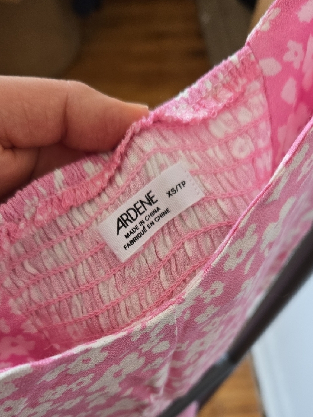 Pink Floral Off-Shoulder Maxi Dress - Picture 4 of 5